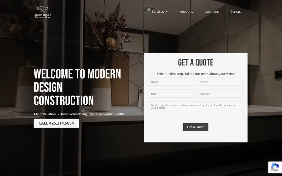 Webstránka Modern D Construction